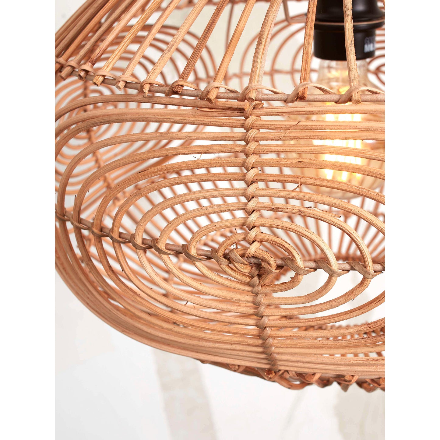GOOD&MOJO plafonniere madeira ovaal 48 cm naturel