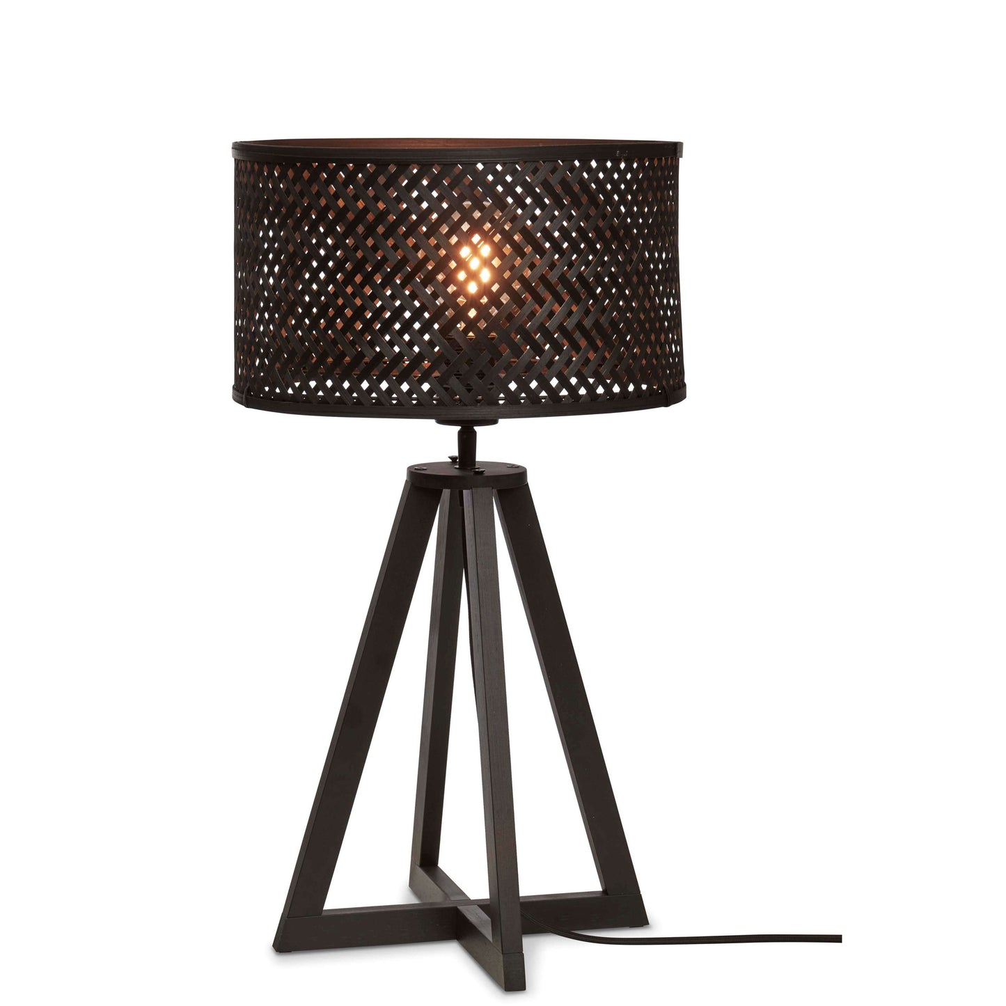 GOOD&MOJO tafellamp java 4-poot 32 cm zwart