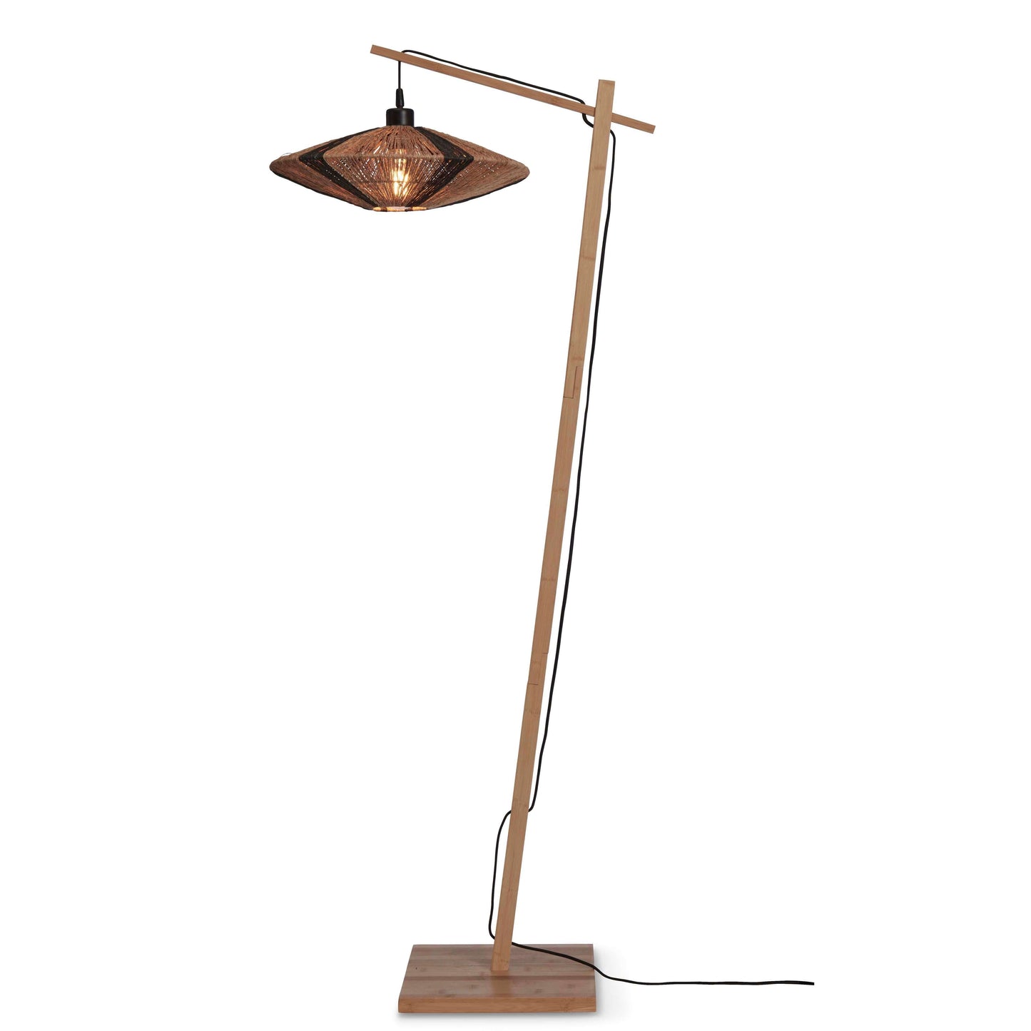 GOOD&MOJO vloerlamp iguazu 40 cm S zwart/naturel