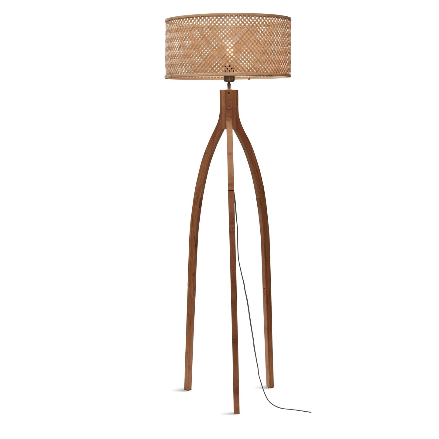 GOOD&MOJO vloerlamp java 3-poot 50 cm naturel