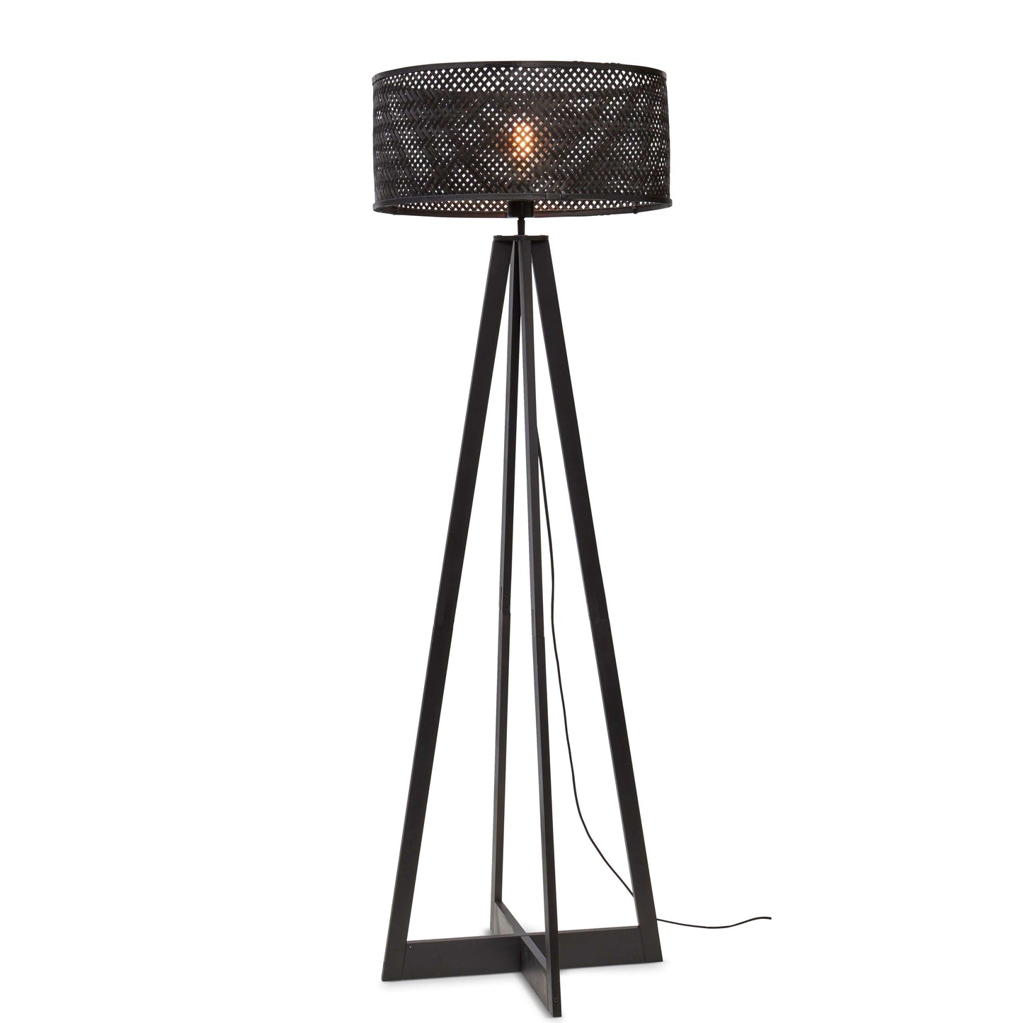 GOOD&MOJO vloerlamp java 4-poot 50 cm zwart