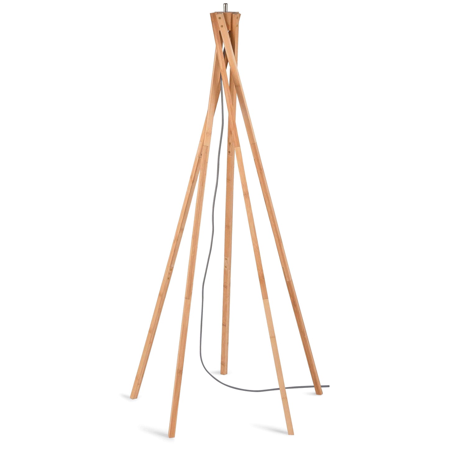 GOOD&MOJO vloerlamp java 5-poot 50 cm zwart/naturel