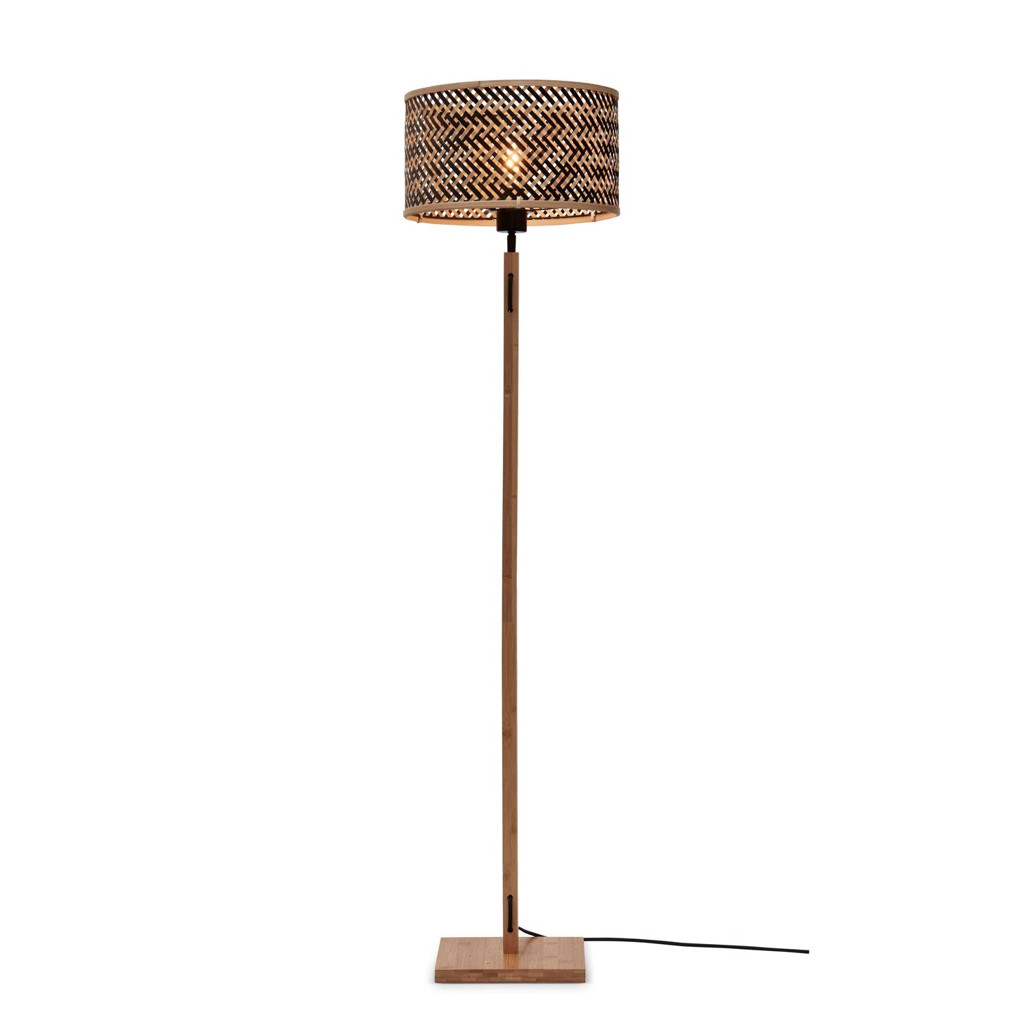 GOOD&MOJO vloerlamp java recht 32 cm naturel/zwart