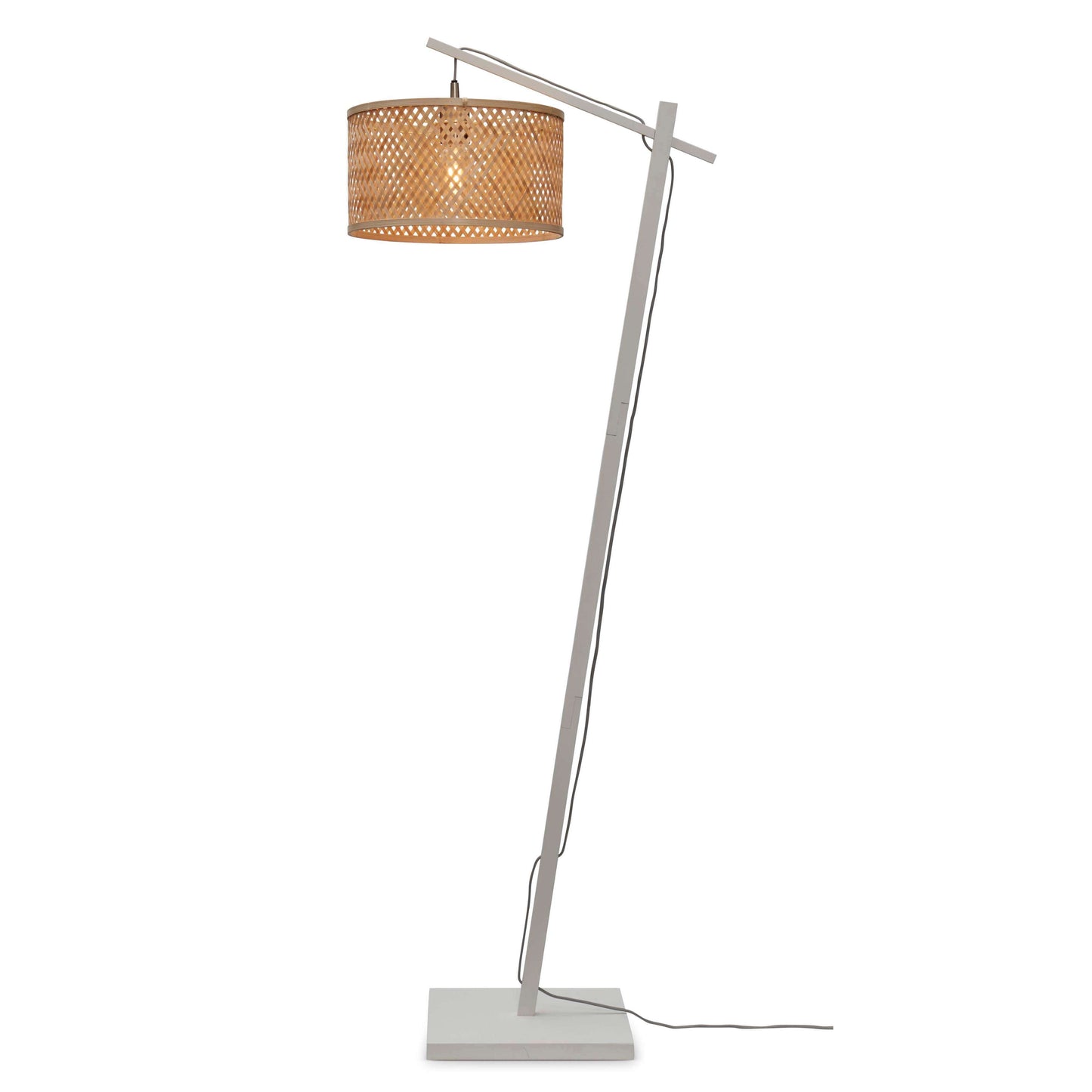 GOOD&MOJO vloerlamp java S 32 cm wit/naturel