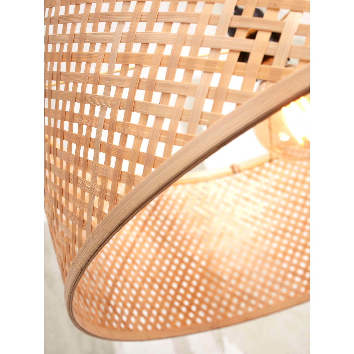 GOOD&MOJO vloerlamp java S 32 cm wit/naturel