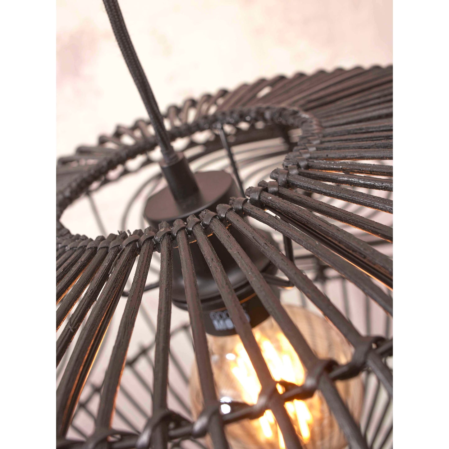 GOOD&MOJO vloerlamp madeira 48 cm zwart
