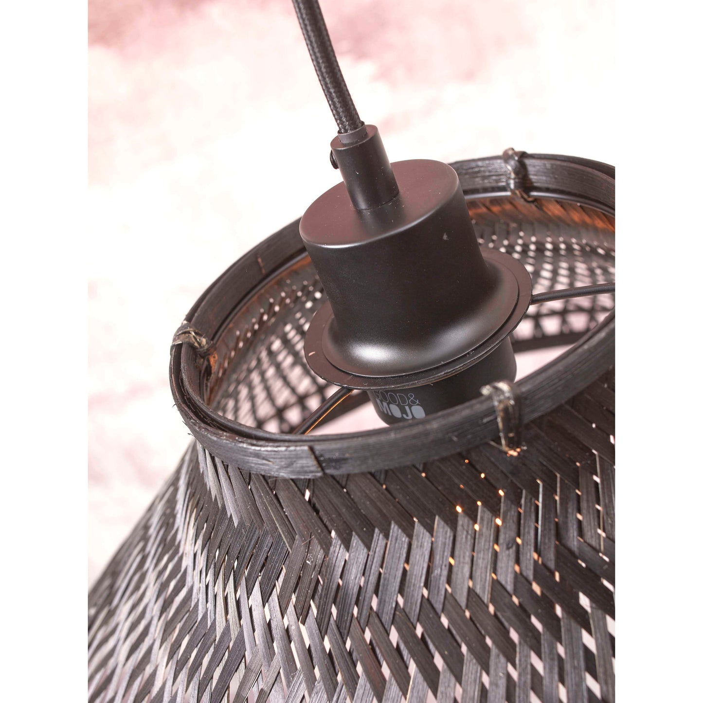 GOOD&MOJO vloerlamp tahiti 45 cm zwart