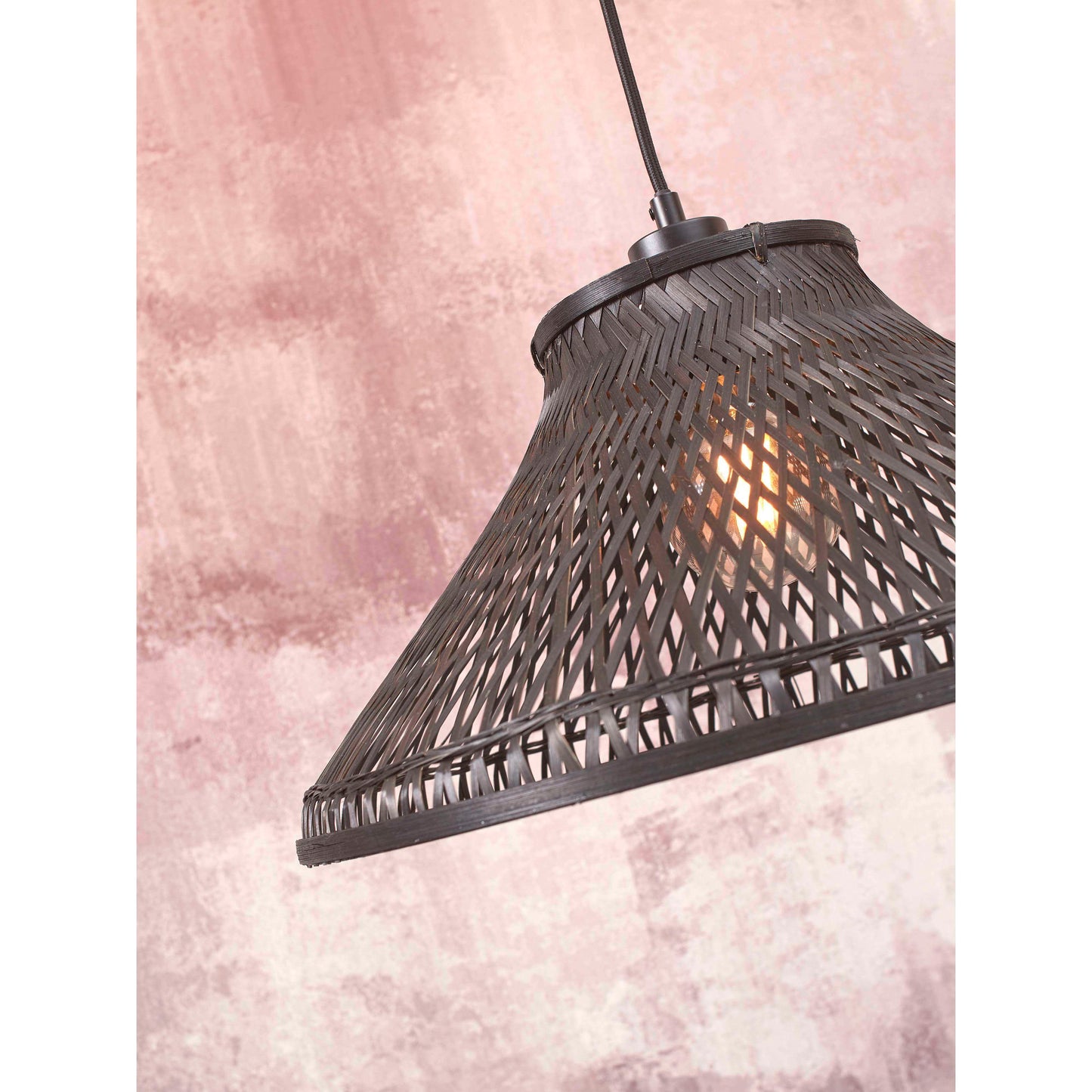 GOOD&MOJO vloerlamp tahiti 45 cm zwart