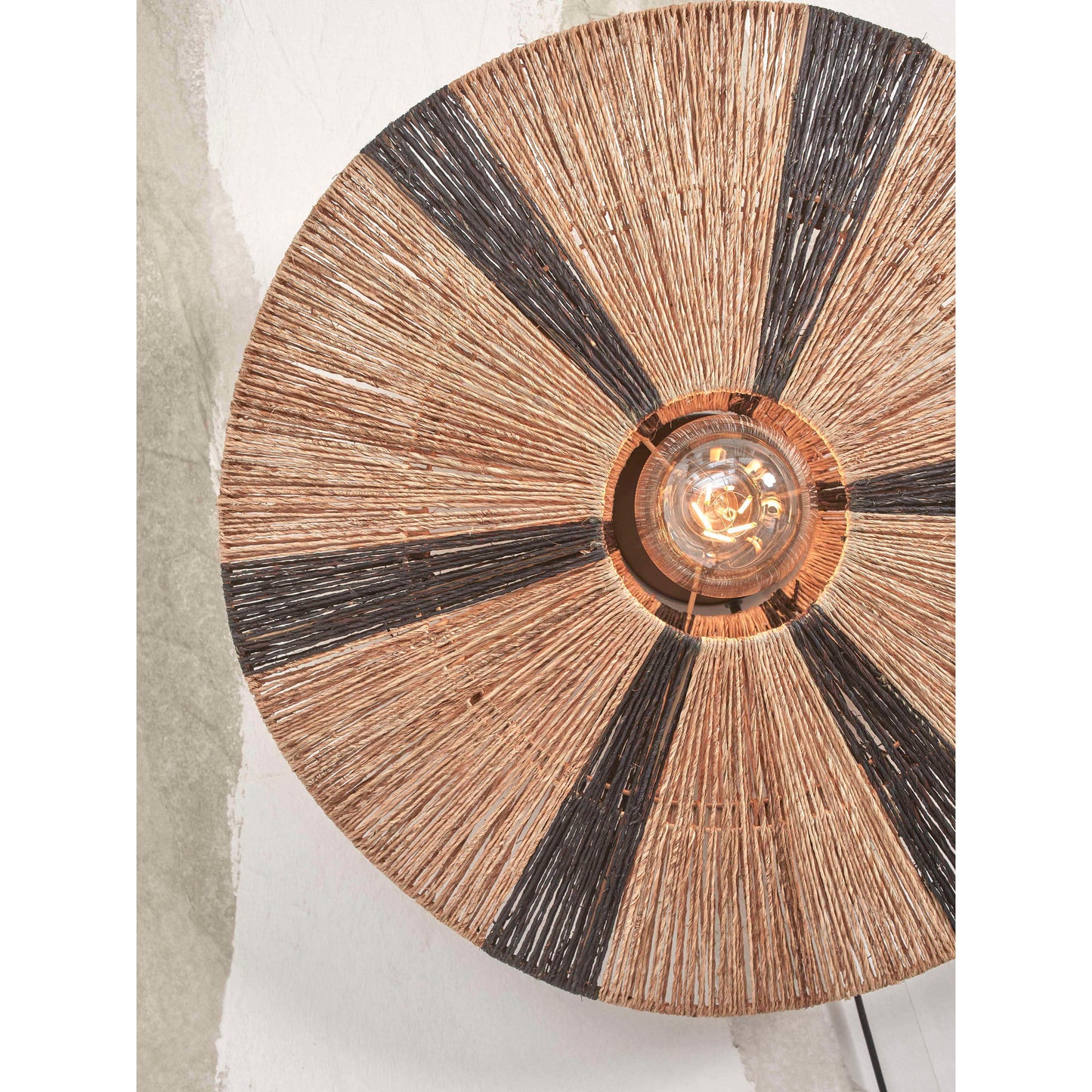 GOOD&MOJO wandlamp iguazu 40 cm S zwart/naturel