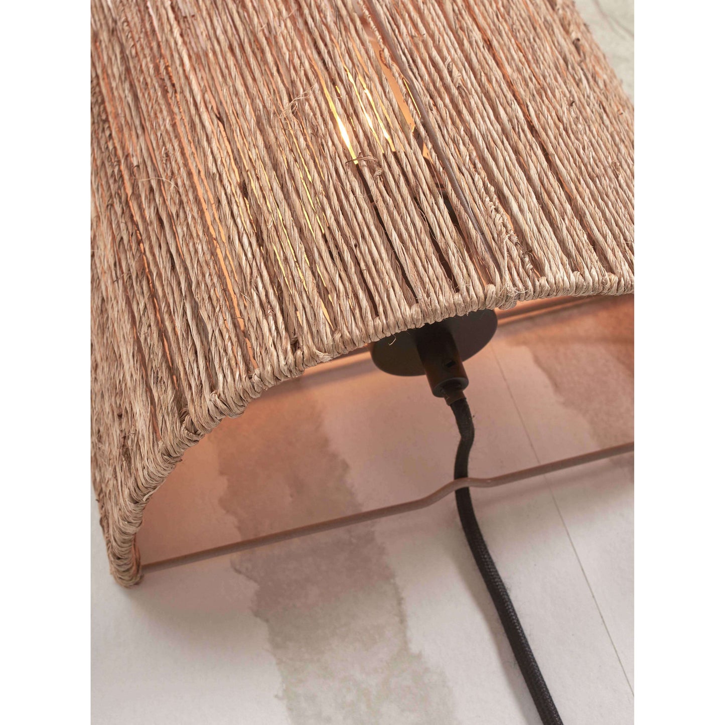 GOOD&MOJO wandlamp iguazu halfrond 25 cm S naturel