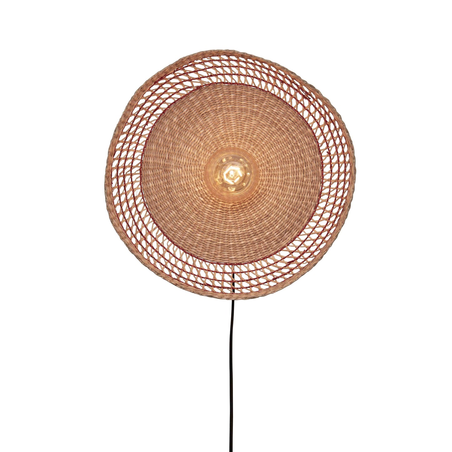 GOOD&MOJO wandlamp pantanal 45 cm naturel/rood