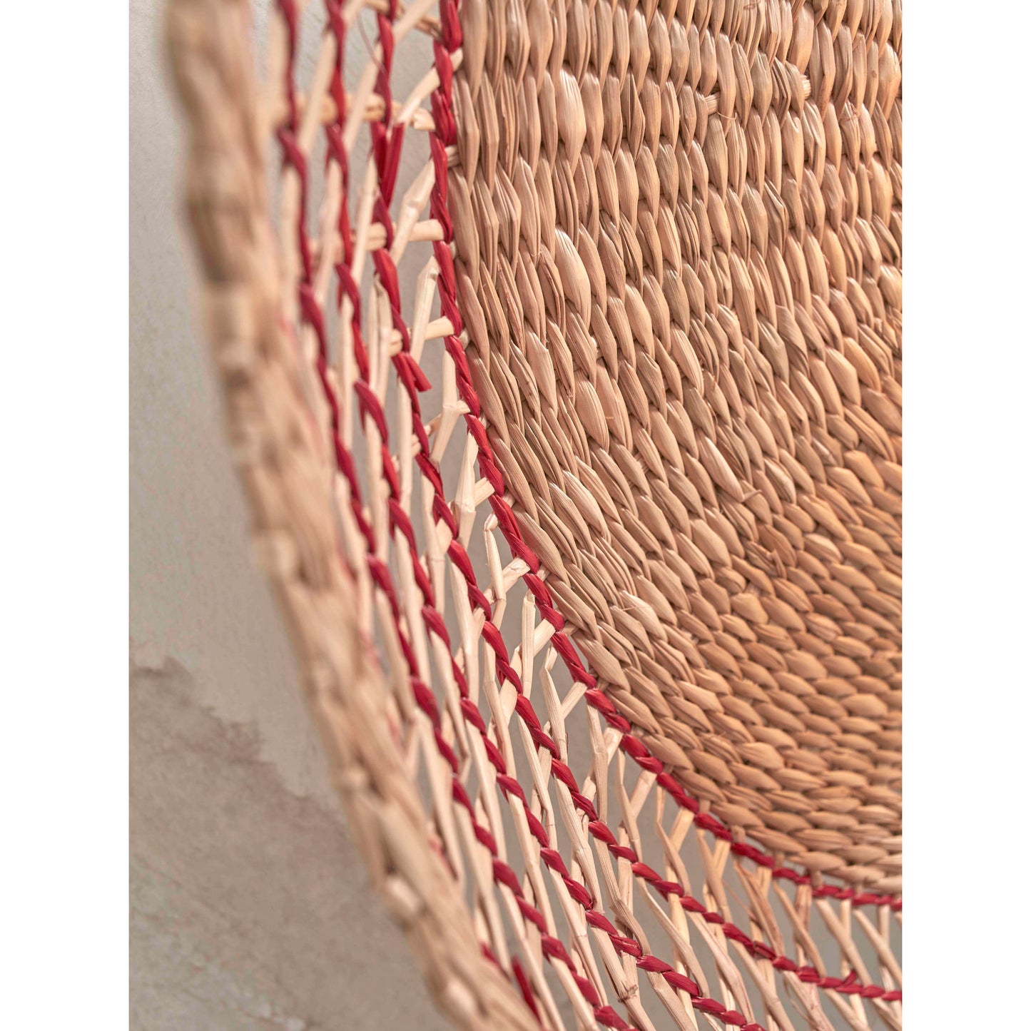 GOOD&MOJO wandlamp pantanal 45 cm naturel/rood
