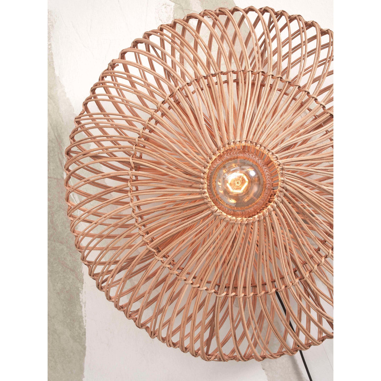 GOOD&MOJO wandlamp zanzibar plat 40 cm S naturel