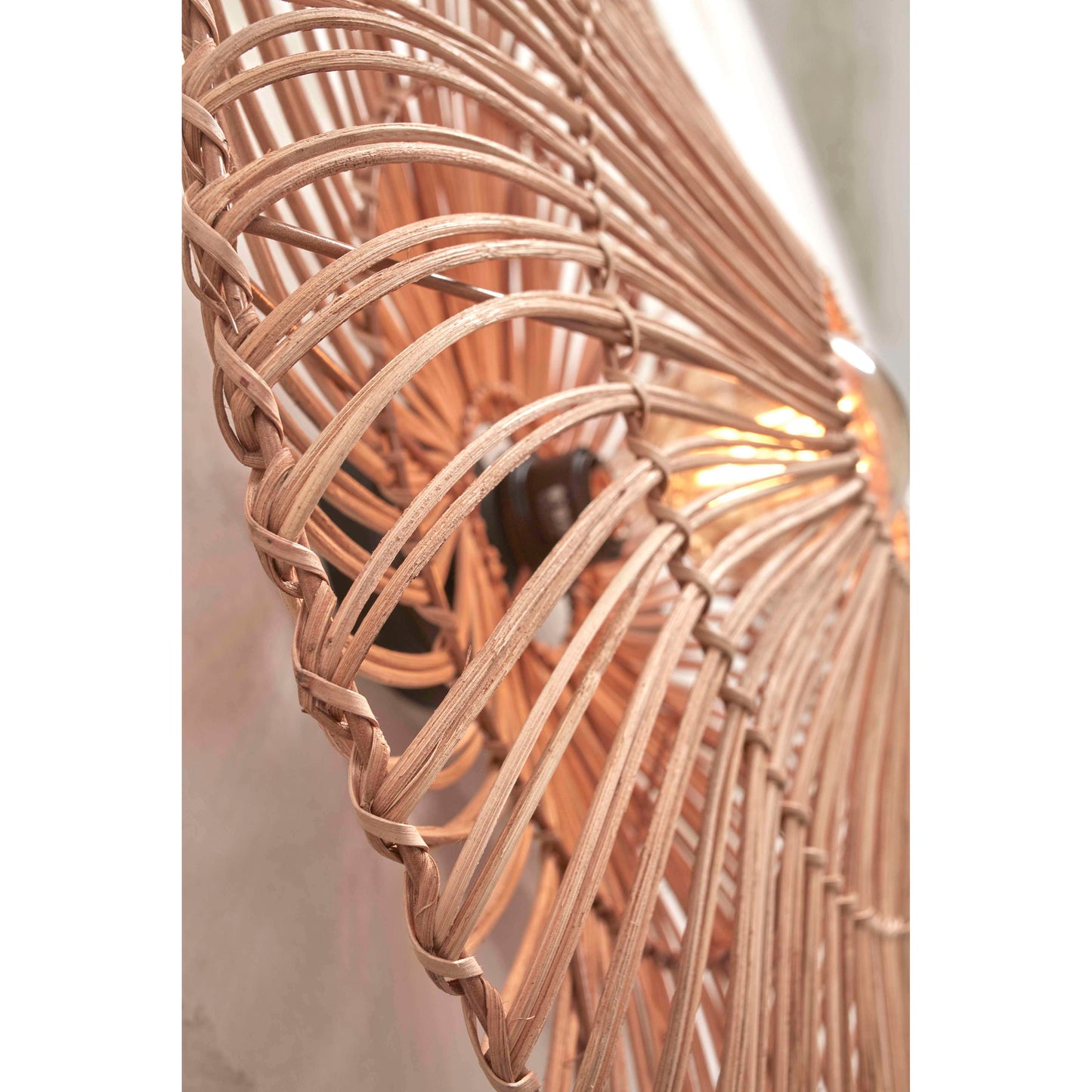 GOOD&MOJO wandlamp zanzibar plat 40 cm S naturel