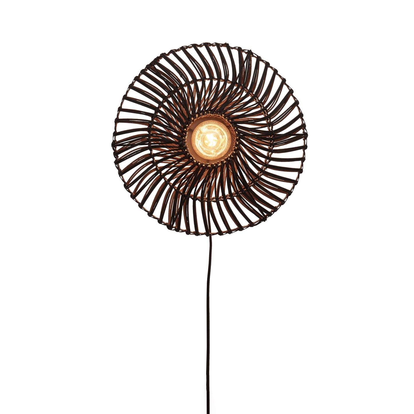 GOOD&MOJO wandlamp zanzibar plat 40 cm S zwart