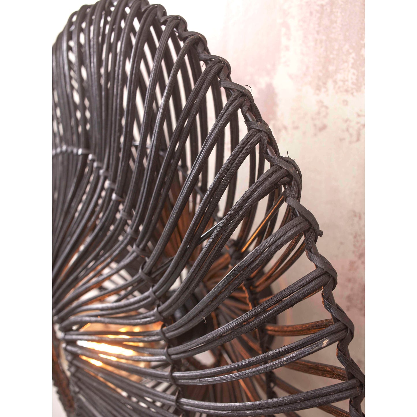 GOOD&MOJO wandlamp zanzibar plat 40 cm S zwart