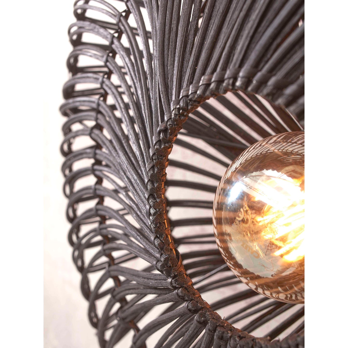 GOOD&MOJO wandlamp zanzibar plat 40 cm S zwart