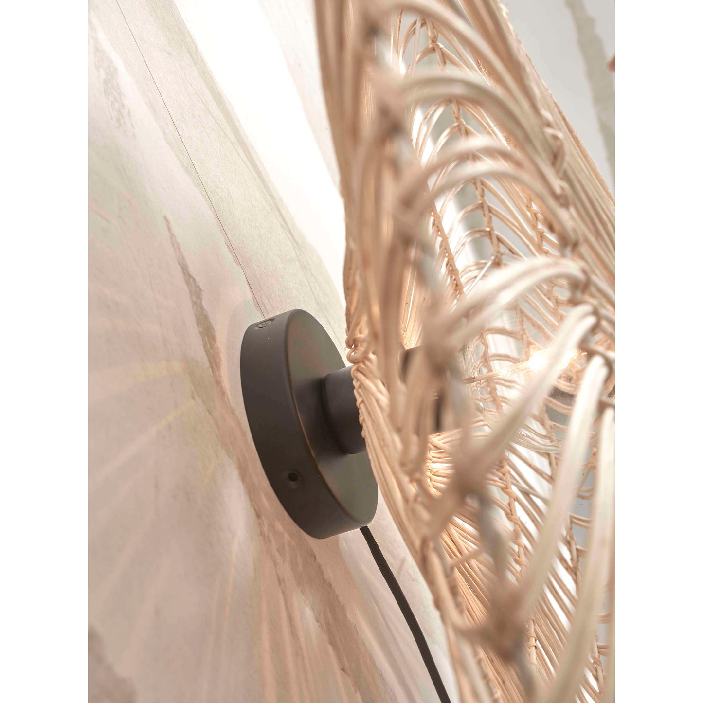 GOOD&MOJO wandlamp zanzibar plat 55 cm L wit