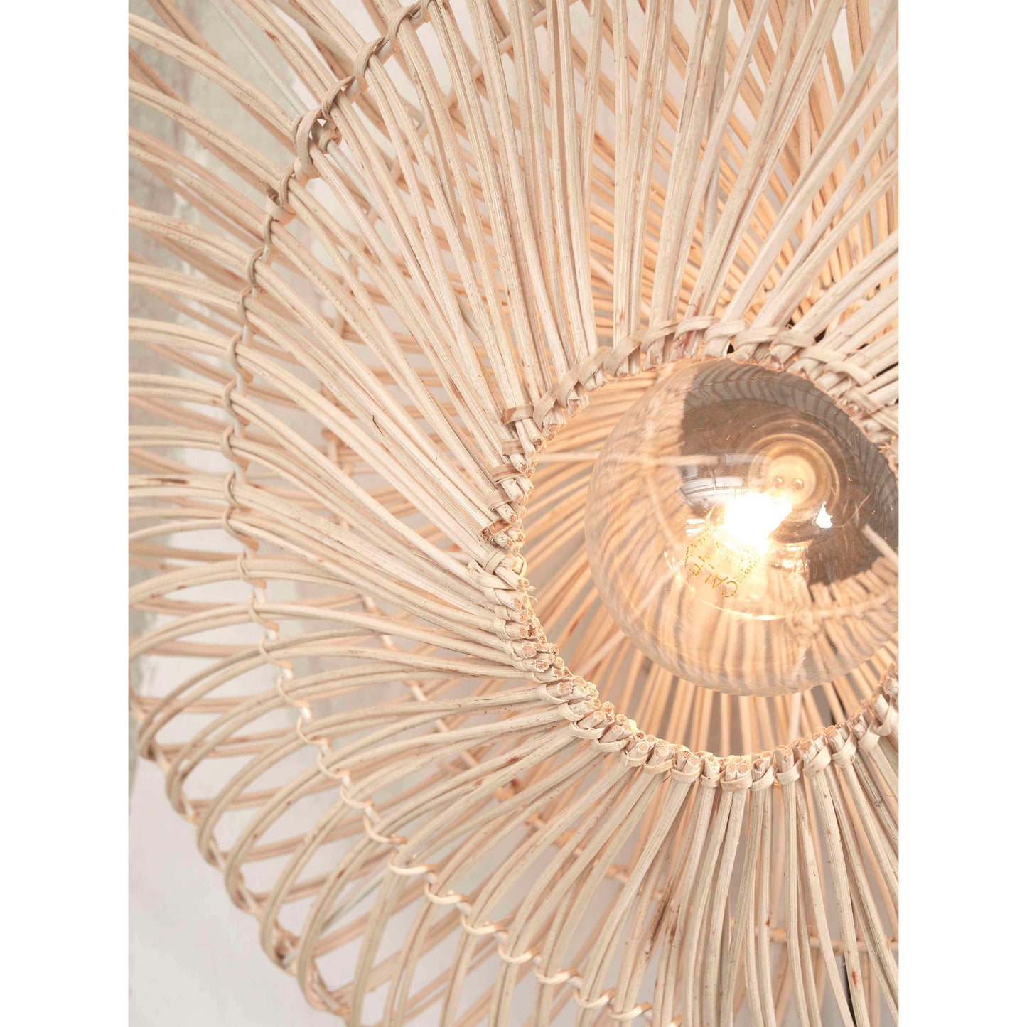 GOOD&MOJO wandlamp zanzibar plat 55 cm L wit