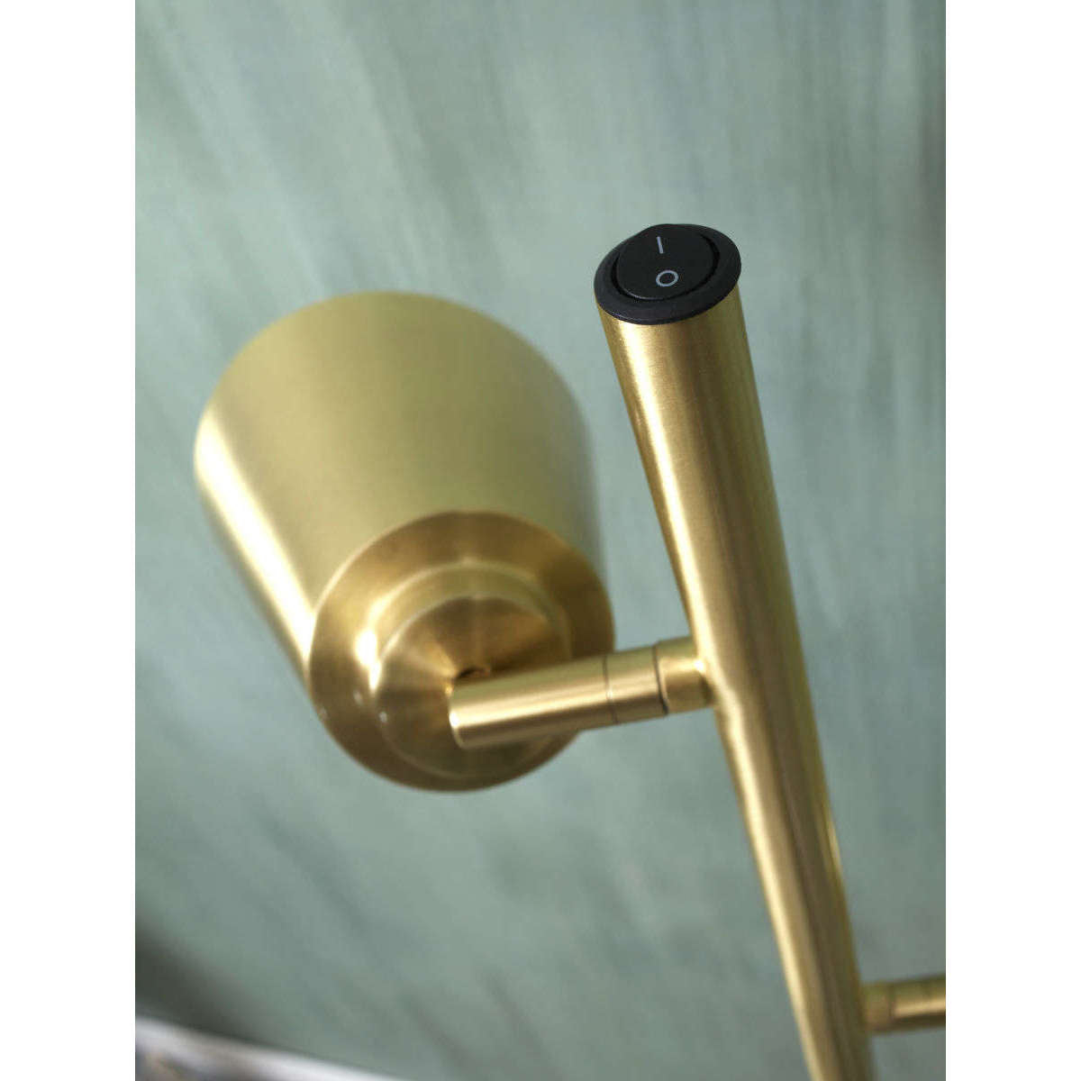 It's about RoMi Vloerlamp Bremen 2-kap goud