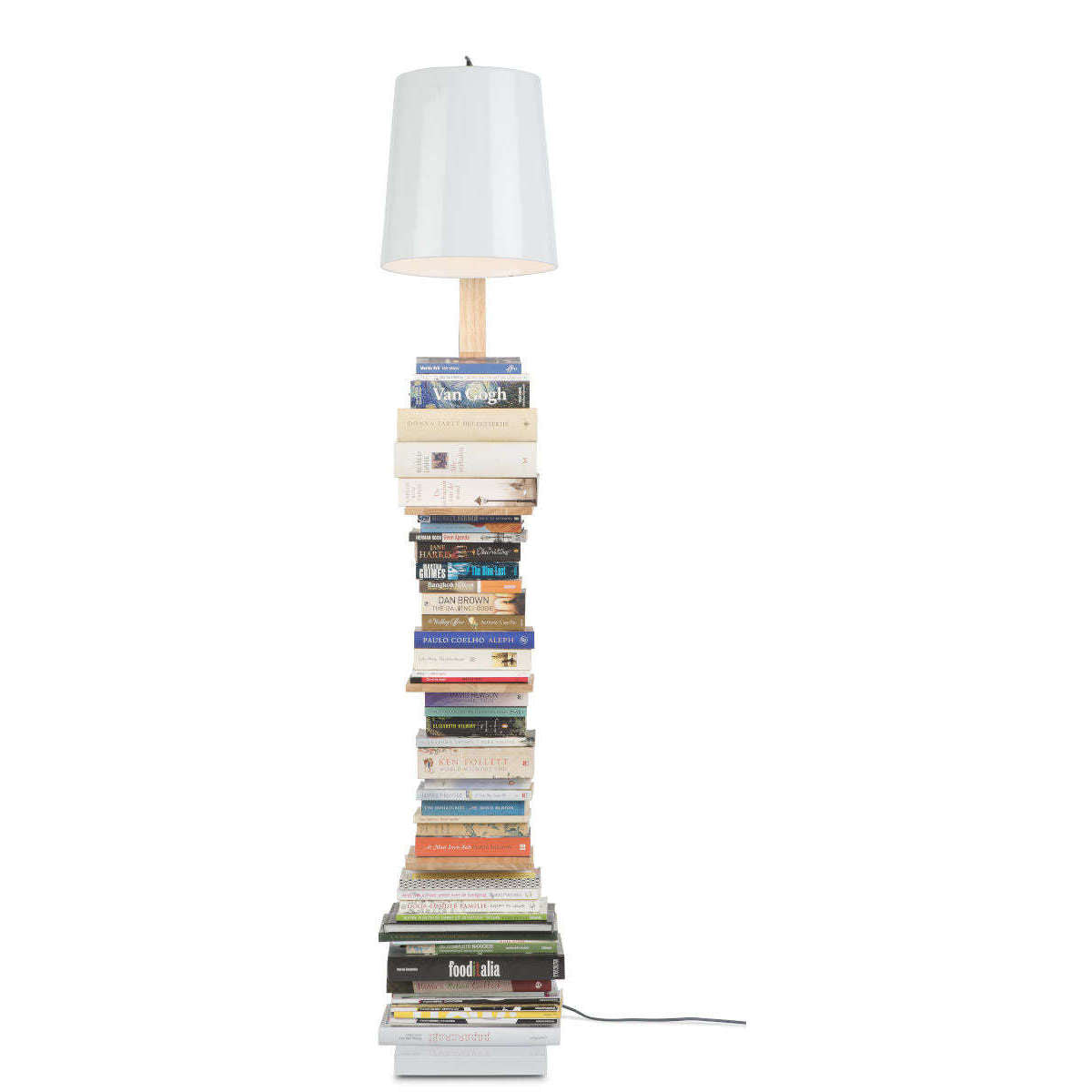 It's about RoMi Vloerlamp ijzer / hout Cambridge wit