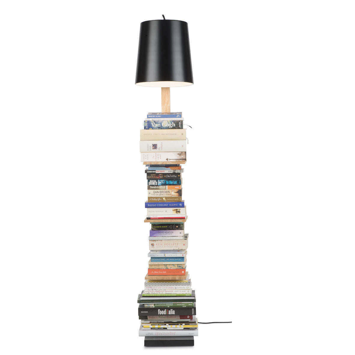 It's about RoMi Vloerlamp ijzer / hout Cambridge zwart