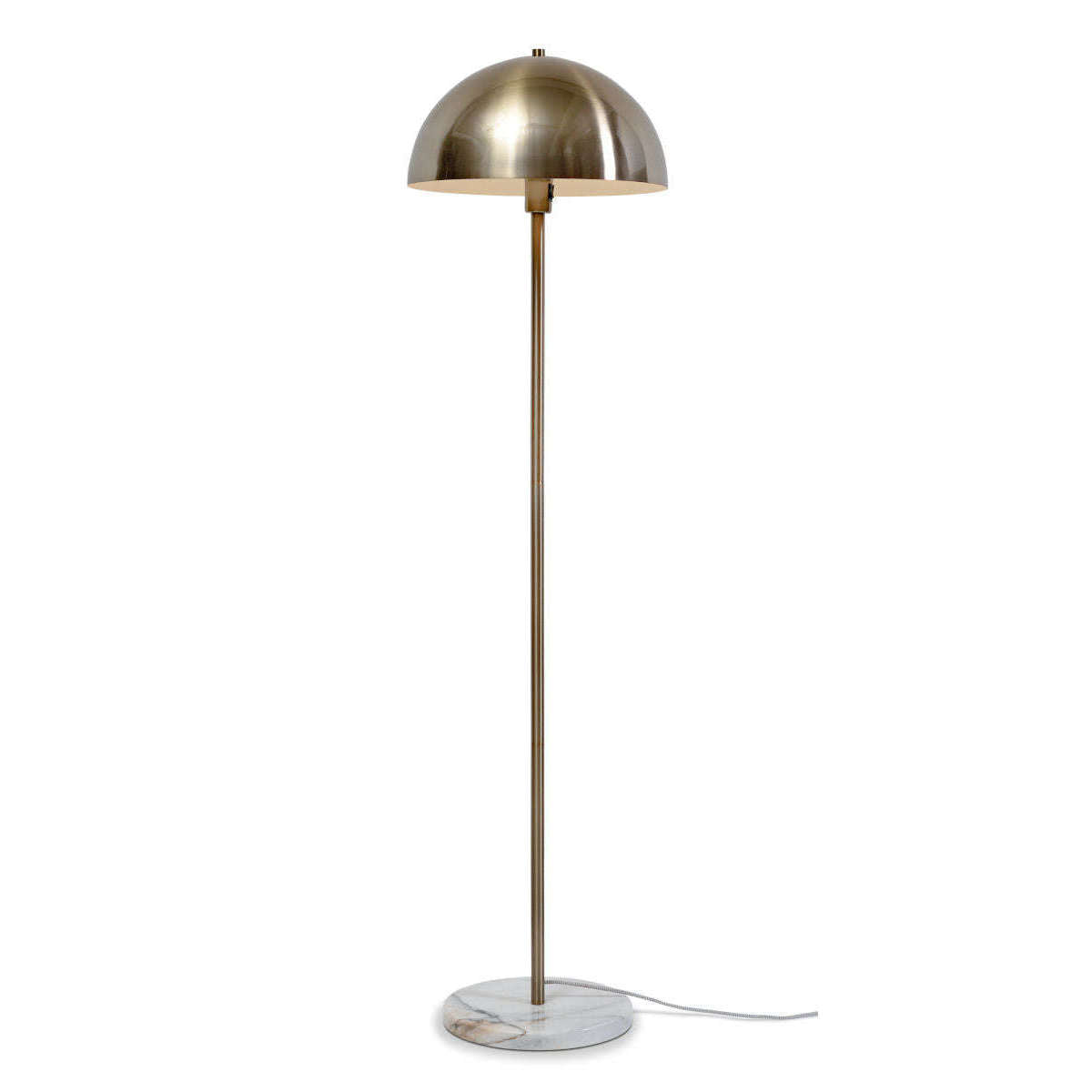 It's about RoMi Vloerlamp ijzer / marmer Toulouse wit / goud