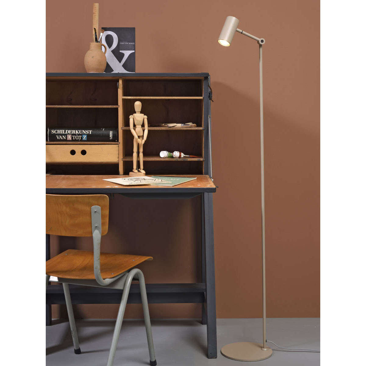 It's about RoMi Vloerlamp ijzer Montreux LED zand
