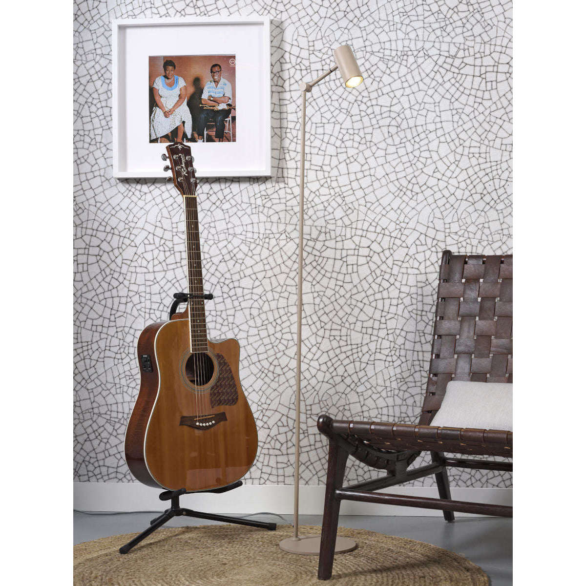 It's about RoMi Vloerlamp ijzer Montreux LED zand