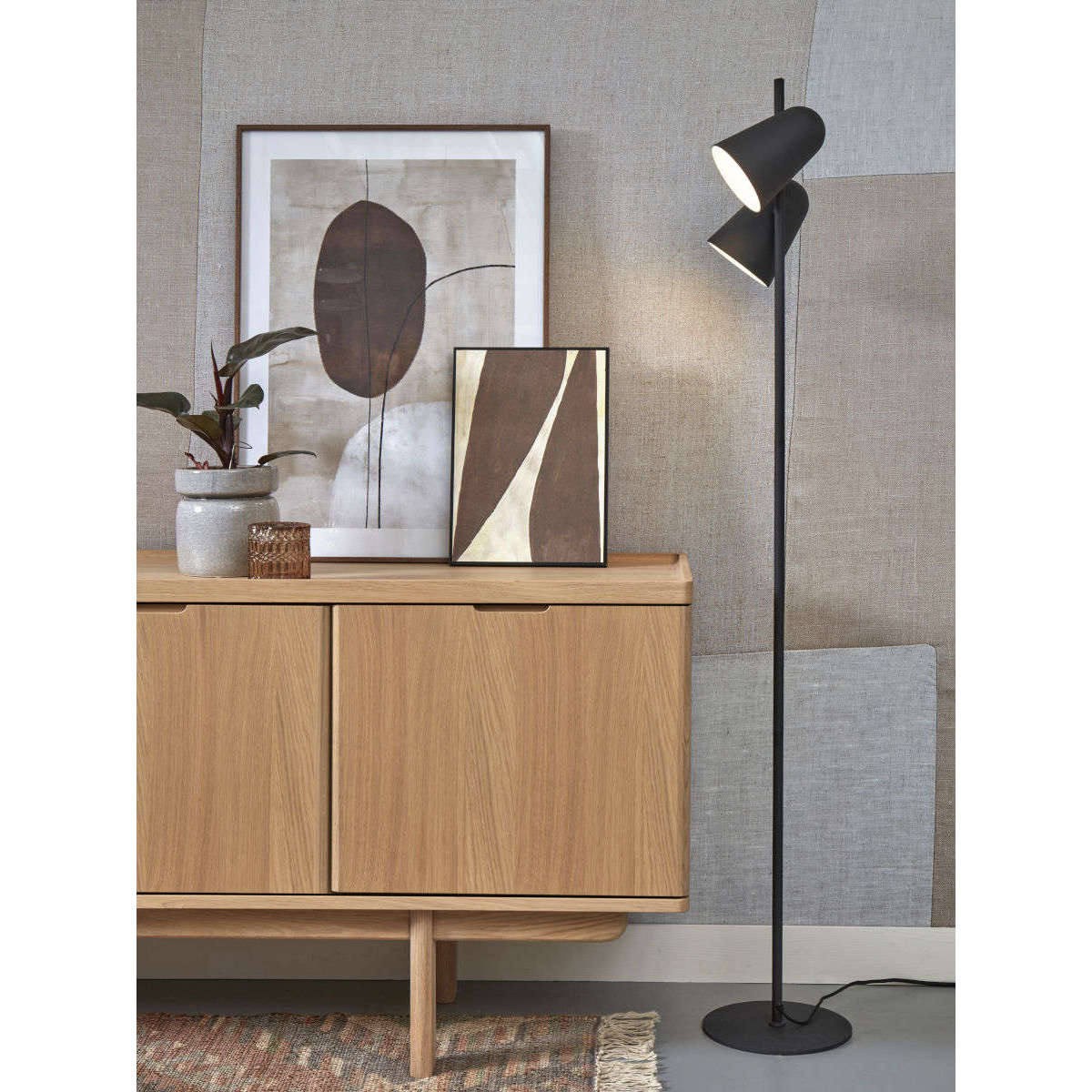 It's about RoMi Vloerlamp Salamanca zwart
