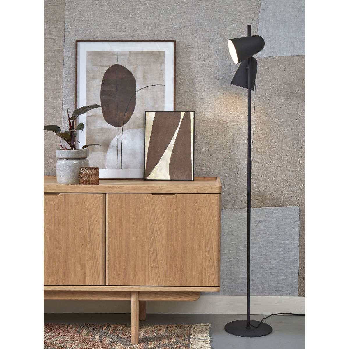 It's about RoMi Vloerlamp Salamanca zwart