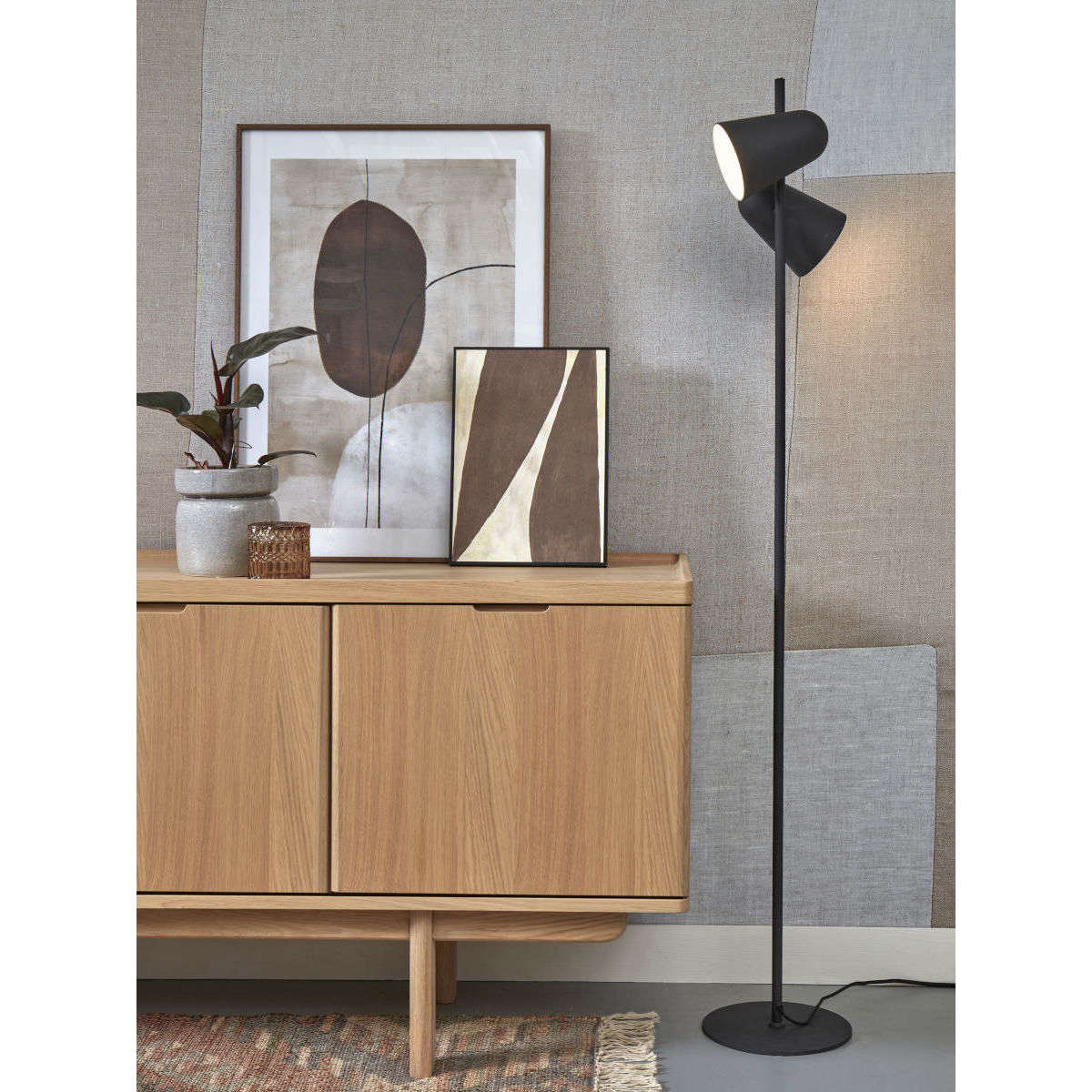 It's about RoMi Vloerlamp Salamanca zwart