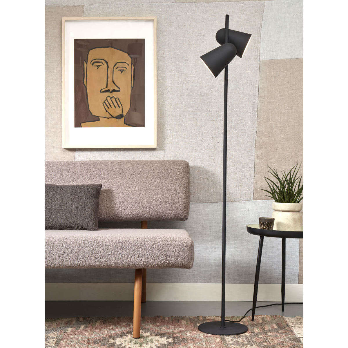 It's about RoMi Vloerlamp Salamanca zwart