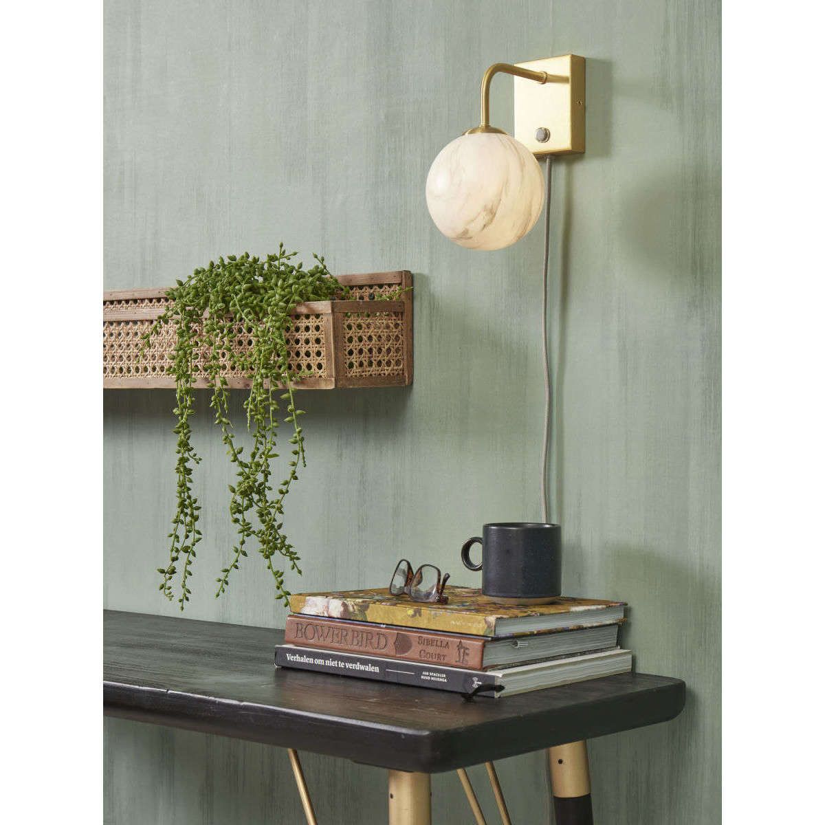 It's about RoMi Wandlamp Carrara goud