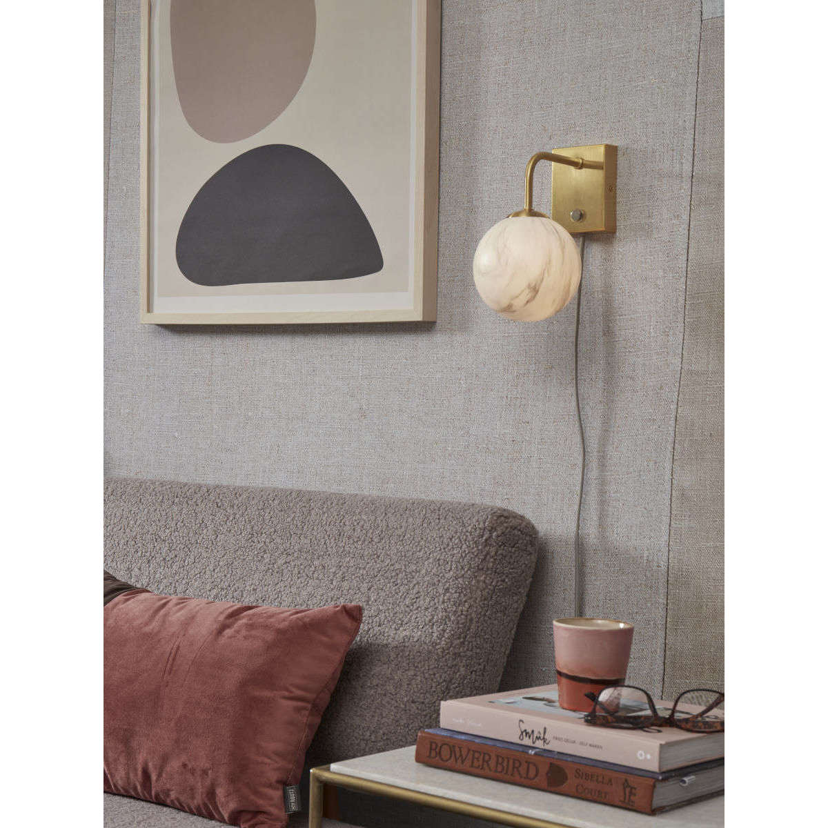It's about RoMi Wandlamp Carrara goud