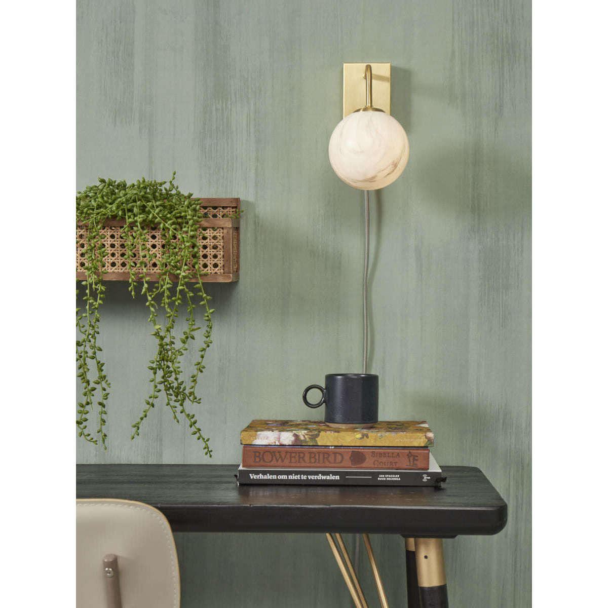 It's about RoMi Wandlamp Carrara goud