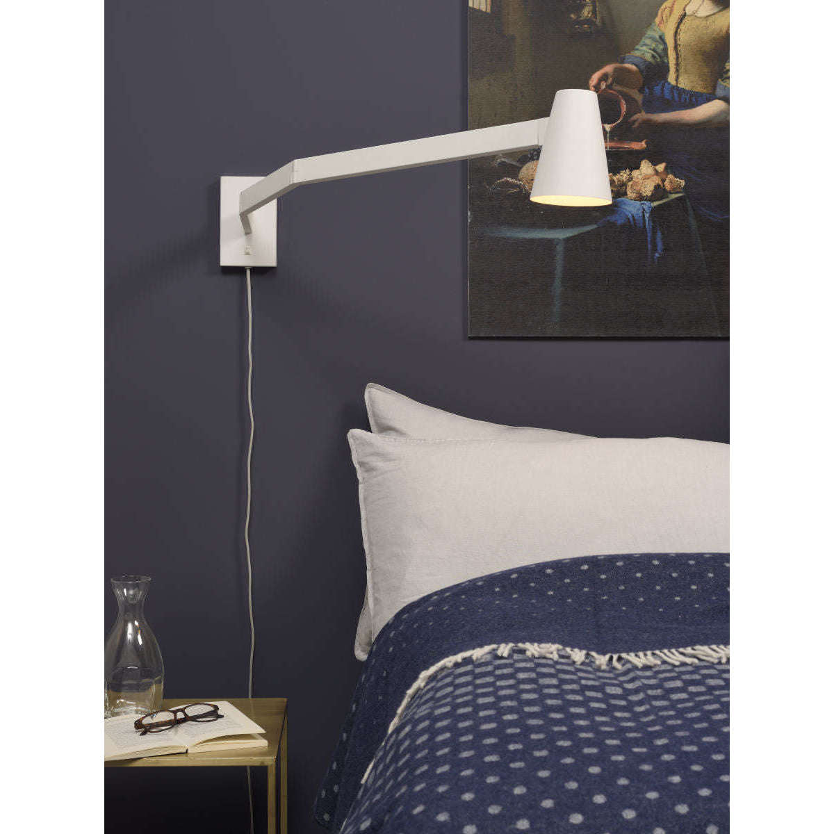 It's about RoMi Wandlamp ijzer Biarritz wit