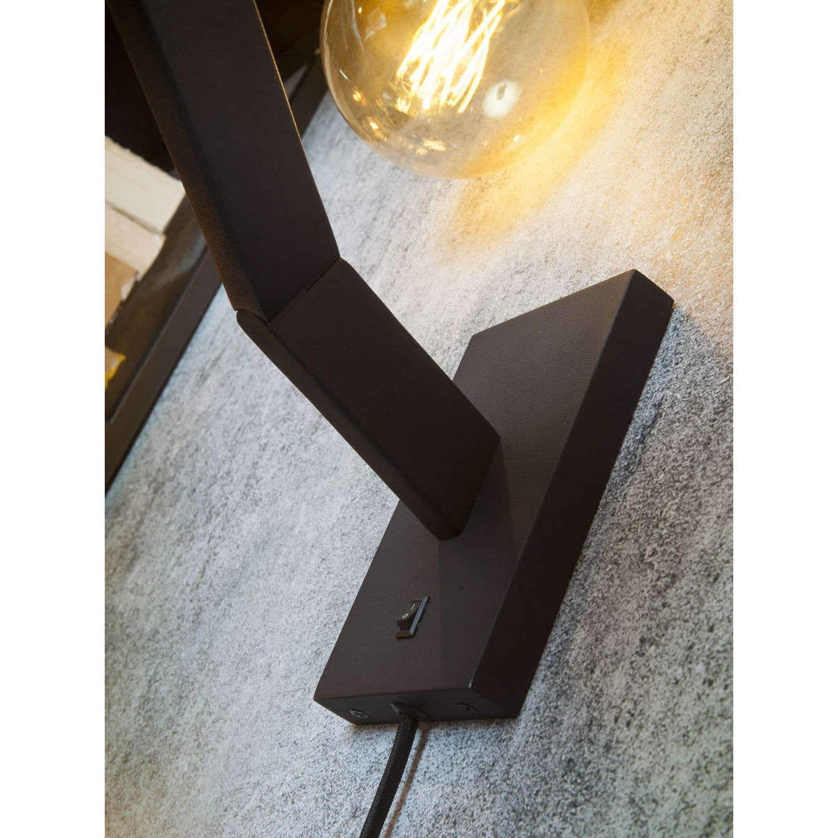 It's about RoMi Wandlamp ijzer Biarritz zwart