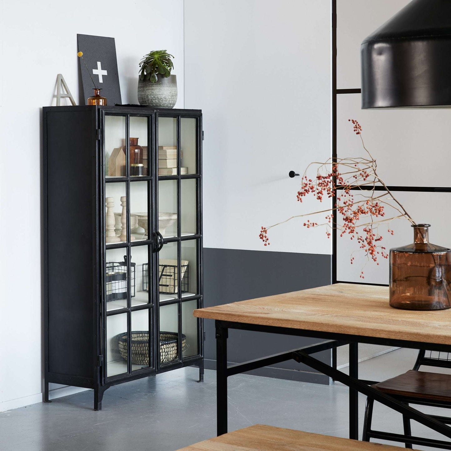 New Routz Glendale 2-deurs meidenkast zwart