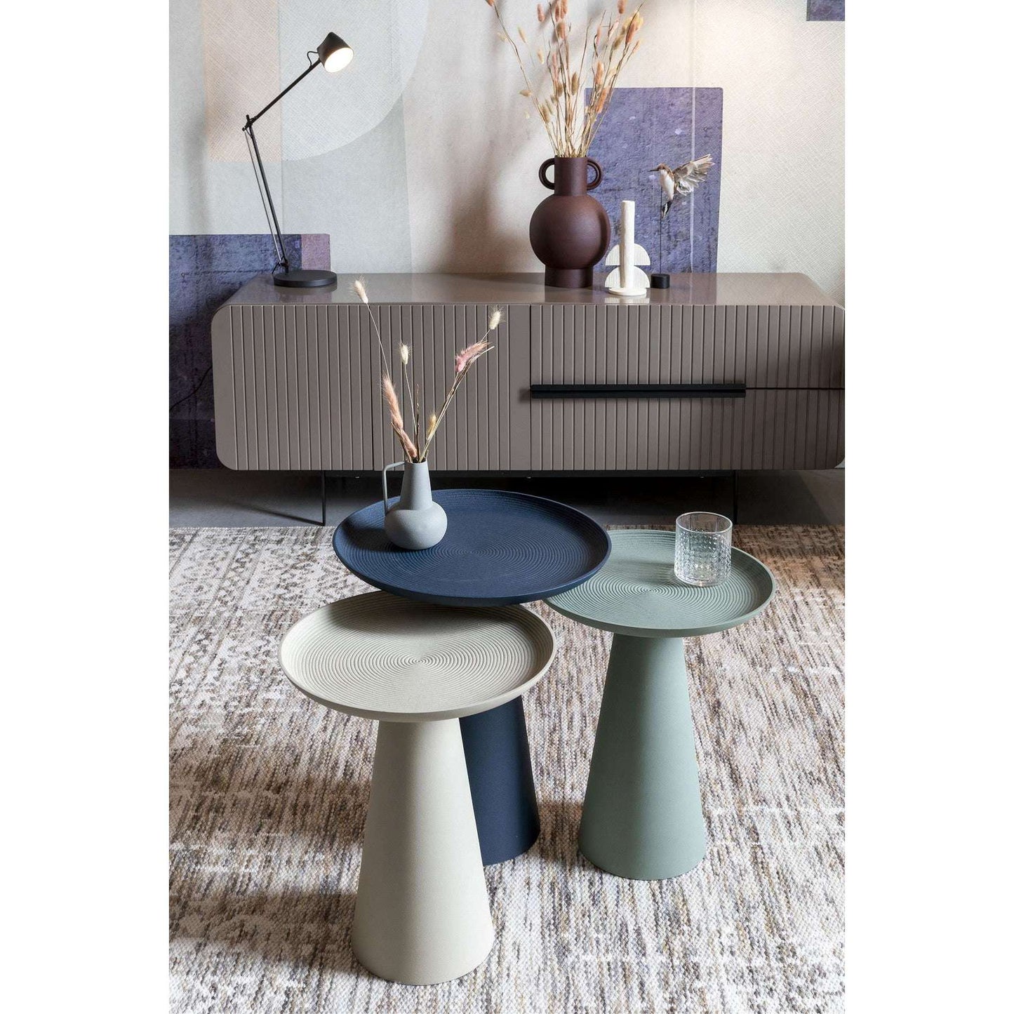 Staerkk bijzettafel Ringar L blauw