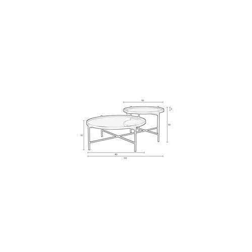 Staerkk salontafel li 122 x 82 x 43 cm