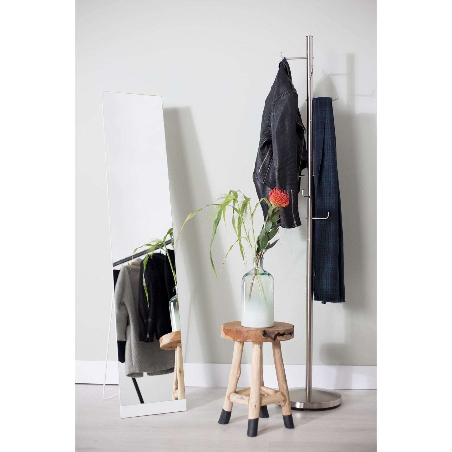 Staerkk spiegel stand wit 147,5 x 30,5 x 36,5 cm