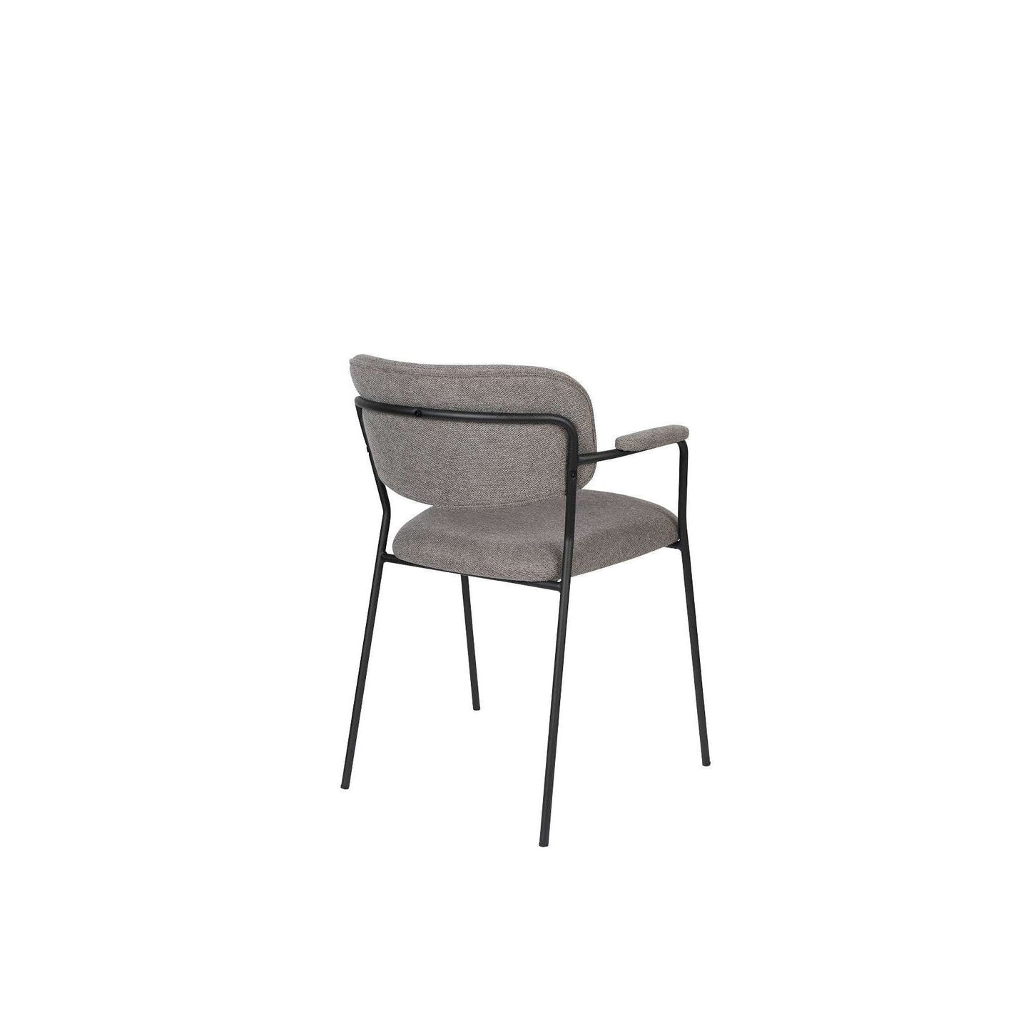 Staerkk stoel met armleuningen jolien zwart/grijs 56 x 60,5 x 78 cm