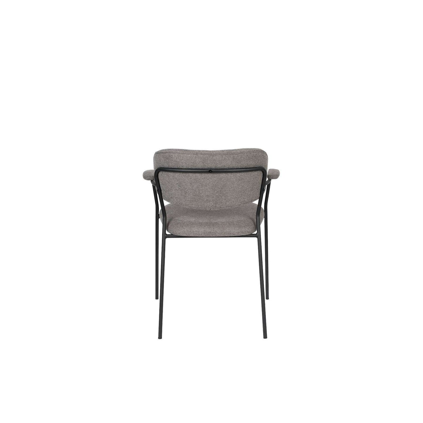Staerkk stoel met armleuningen jolien zwart/grijs 56 x 60,5 x 78 cm