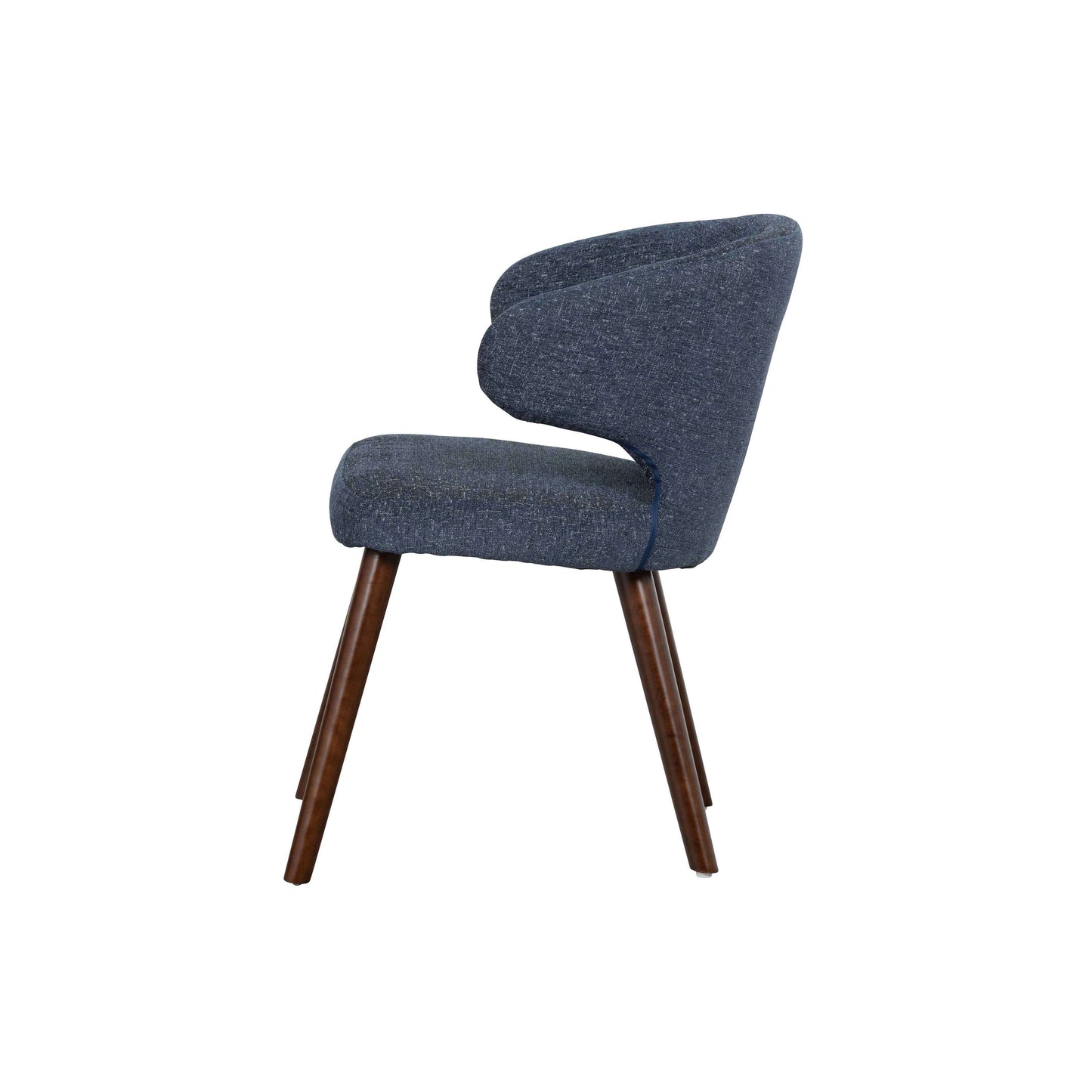 vtwonen Cape eetkamerstoel e stof blauw