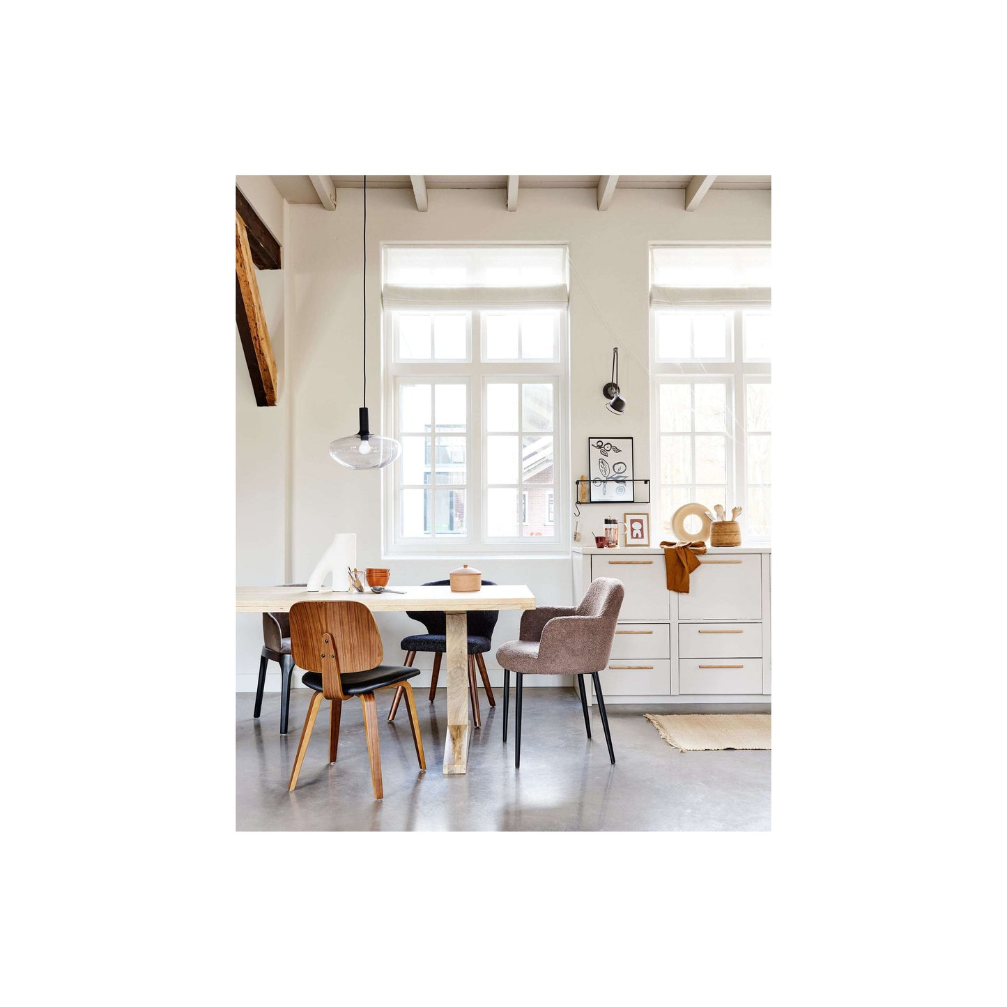 vtwonen Deck eettafel naturel
