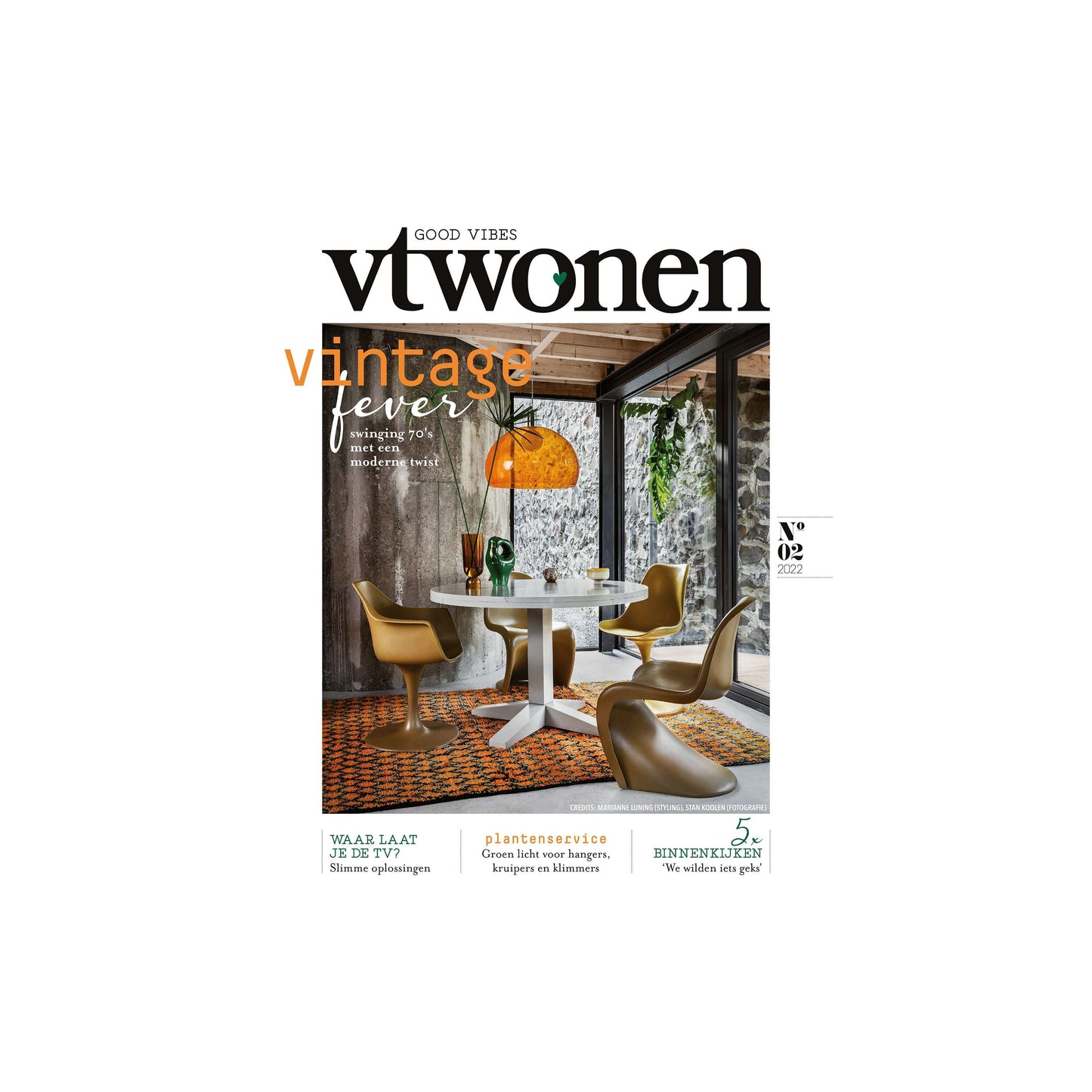 vtwonen Deck round eettafel taupe
