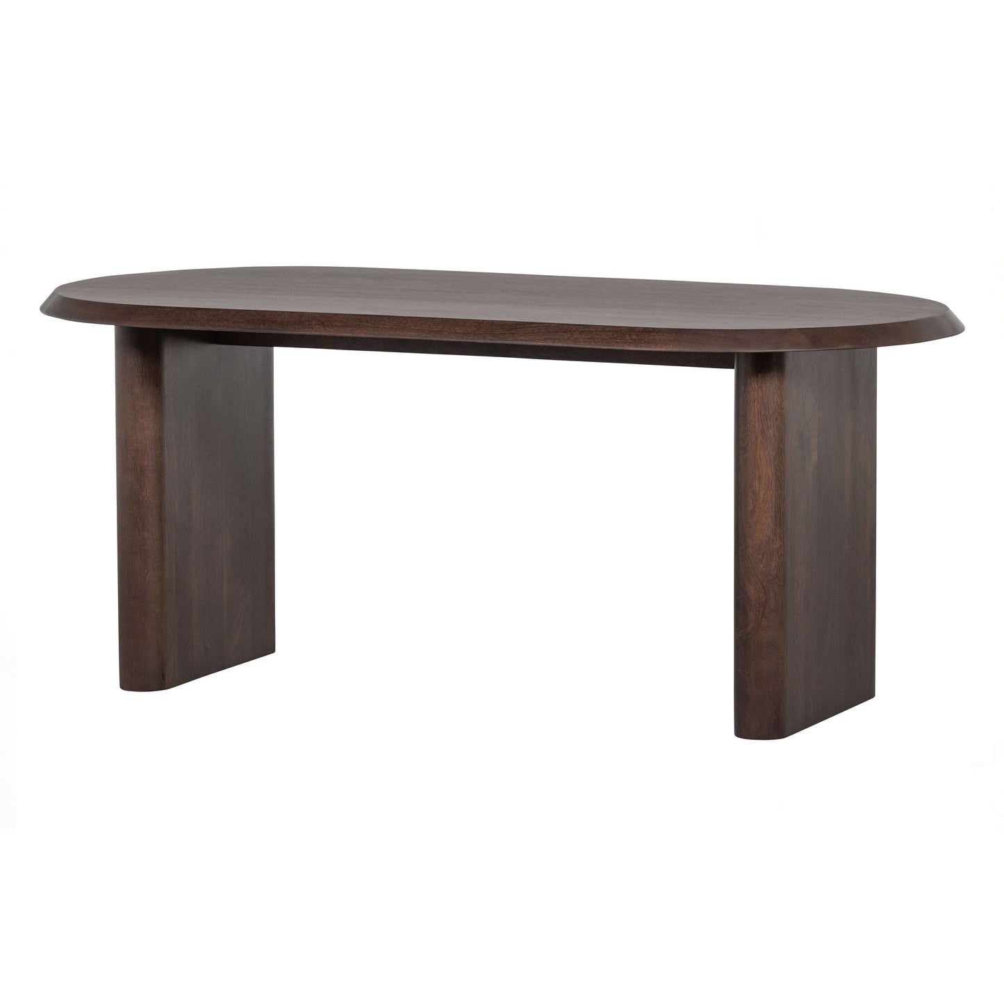 vtwonen Ellips eettafel walnut