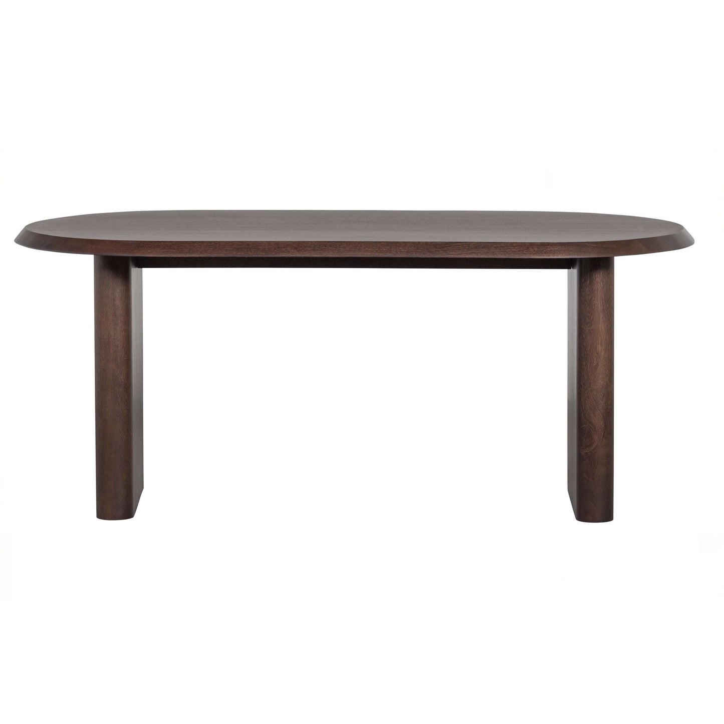 vtwonen Ellips eettafel walnut