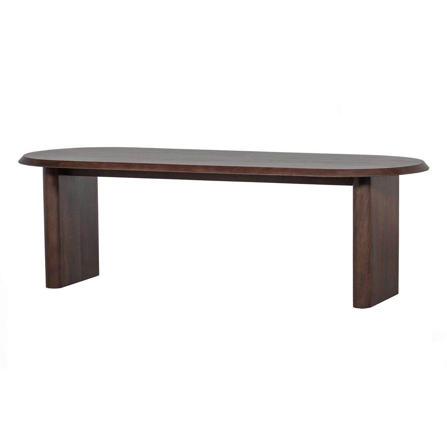 vtwonen Ellips eettafel walnut